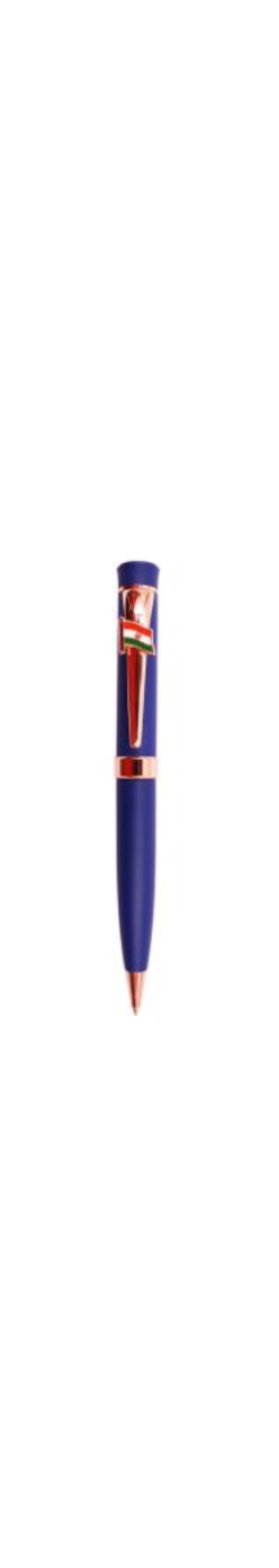 Generic H243 - Rose Gold Metal Ball Pen With Indian Flag With Printing