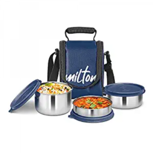 Milton Tasty Lunch - Blue, 3 Stainless Steel Lunch Box