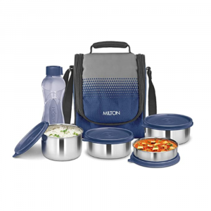 Milton Tasty Lunch Combo - Blue, 4 Stainless Steel Lunch Box