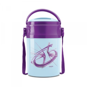 Milton Odyssey 4 - 1720 ml, Purple Plastic Leak Lock Tiffin Box Set