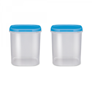 Milton Quadra - Plastic, 2L, Air Tight Container (Set of 2)