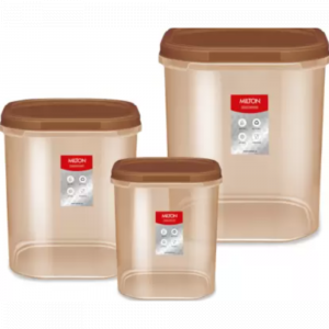 Milton Quadra - Plastic Air Tight Container (Set of 3)