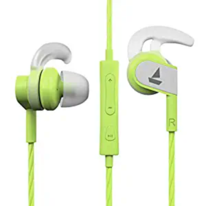 Boat Bassheads 242 - Lime Sports In ear Wired Earphones with Mic