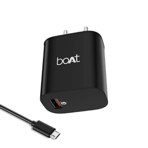 Boat WCD QC3A - Black, QC3A Wall Charger With Micro Cable