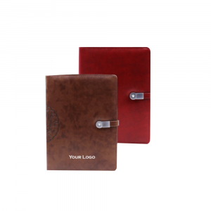 Generic H1056 - Brown, Leather Planner Diary with 16 GB USB