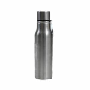 Generic H055 - 800ml, Silver Stainless Steel Water Bottle With Printing