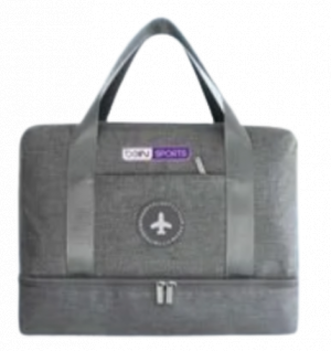 Generic H1541 - Grey, Polyester Hand Bag With Printing