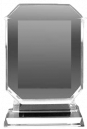 Generic H657 - Crystal Trophy With Printing