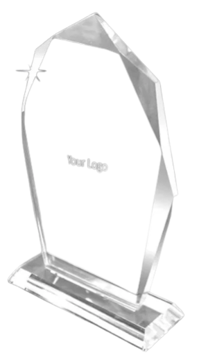 Generic H653 - Crystal Trophy With Printing