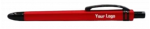 Generic H244 - Red, Metal Clip Ball Pen