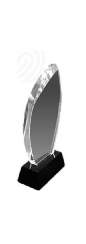 Generic H655 - Crystal Trophy With Printing