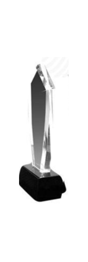 Generic H654 - Crystal Trophy With Printing