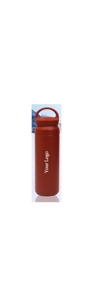 Generic H411 - 500 ml, Red Steel Hot and Cold Vaccum Flask With Printing